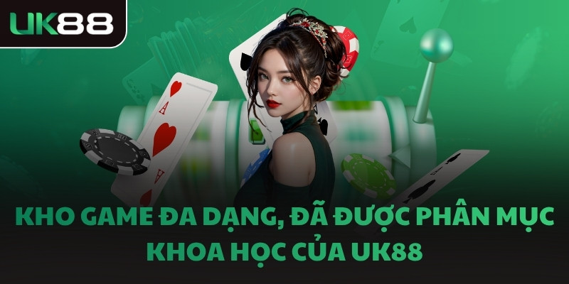Kho game đa dạng, đã được phân mục khoa học của UK88