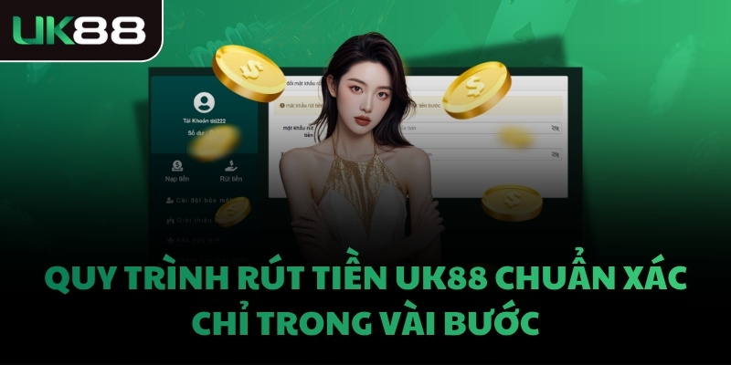 Quy trình rút tiền UK88 chuẩn xác chỉ trong vài bước